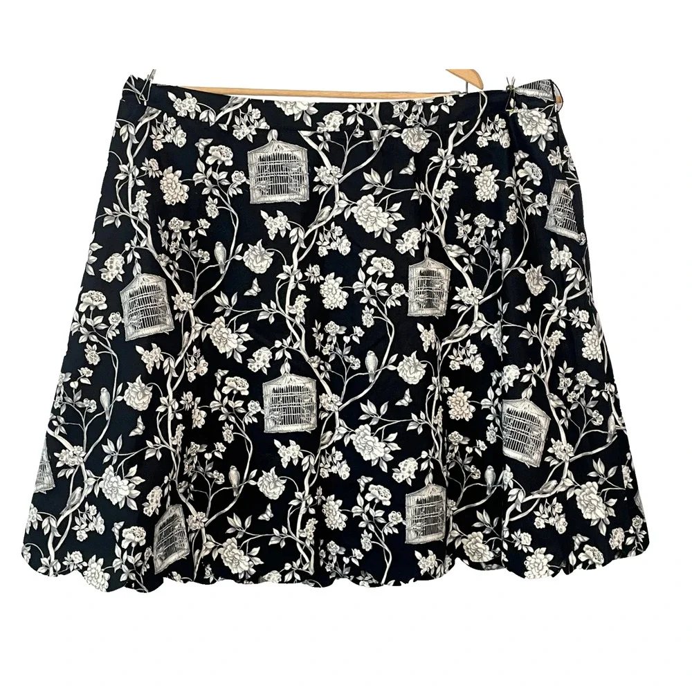 Talbots Woman Plus Sz 22W A-Line Skirt with Scalloped Hem 26